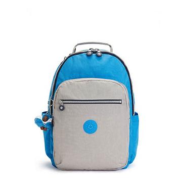 Kipling Seoul Large Klassieke 15" Laptop Rugzak Blauw | NL 1389DF